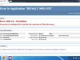 Asp Net Iis Error 403 14 Forbidden Stack Overflow