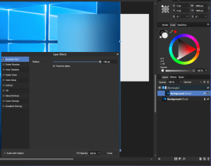 blur acrylic affinity gaussian designer using effect rectangle background