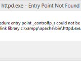 Apache Httpd Exe Entry Point Not Found Stack Overflow