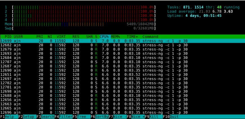 Linux Stress Ng Simulate Specific Cpu And Memory Percentage Server - High Resolution Landscape Photos for Desktop