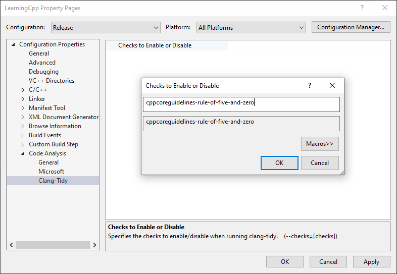 How To Enable And Disable A Clang tidy Rule In Visual Studio how-to-enable-and-disable-a-clang-tidy-rule-in-visual-studio