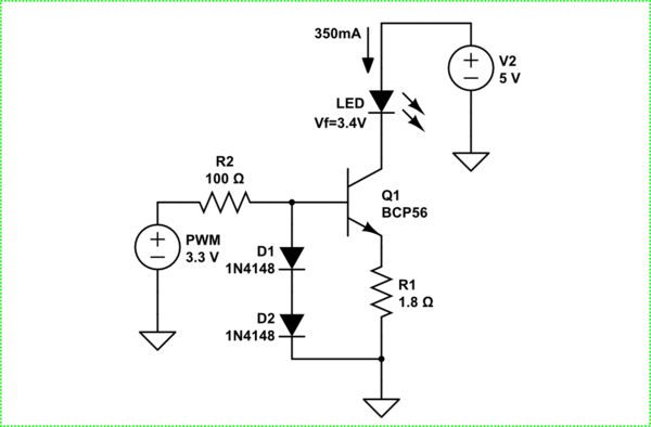 Led Bjt Controlled Circuitlab - Best Sunset Arts in Full HD
