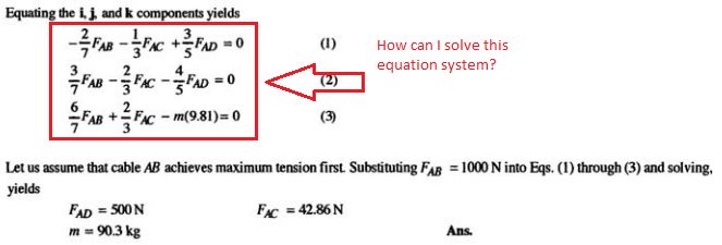 Linear Algebra Solving Equation System Mathematics Stack Exchange - Premium Space Wallpaper Gallery - HD