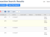 Netsuite Tutorial Understanding Transaction Searches So Documentation