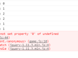 Jquery Uncaught Typeerror Cannot Set Property 0 Of Undefined On 2d