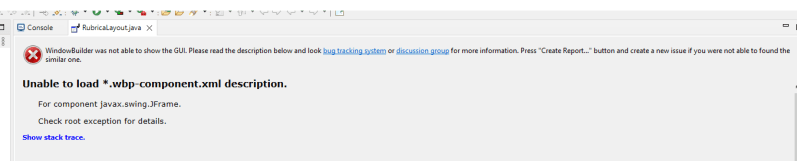 Windowbuilder Unable To Load Wbp Component Xml Description Stack - Ultra HD Gradient Illustration - High Resolution