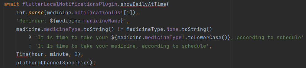 Here the code error specified