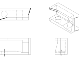 Technical Drawing Finding The Isometric View Of An Object From The