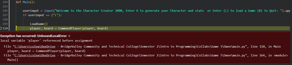 Error Message