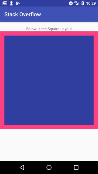 Android Custom Square Layout Not Working As Expected Stack Overflow - Best Geometric Illustrations in Full HD