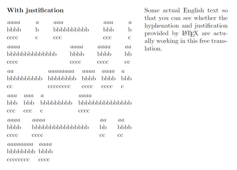 Horizontal Alignment Justifying Text Within Expex Tex Latex Stack - Classic High Resolution Landscape Patterns | Free Download