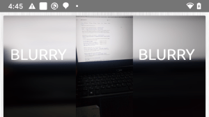 blurred android imageview overlaping temp solution