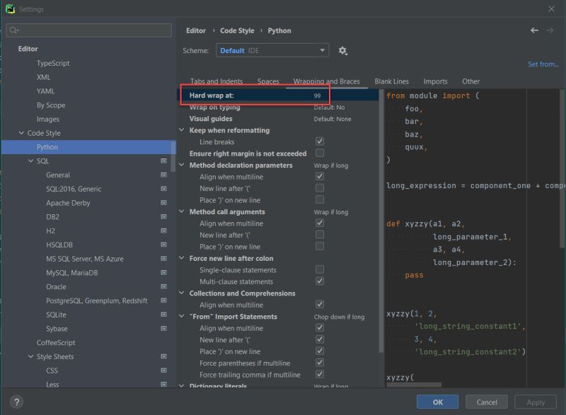 Set The Maximum Line Length In Pycharm Brianchan Us - Best Landscape Arts in HD