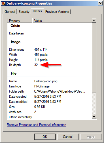 FInd Out If PNG Is 8 Or 24? - Stack Overflow