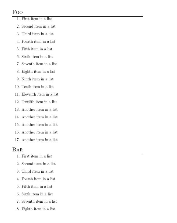 Sectioning Enumeration Across Many Sections Tex Latex Stack Exchange - Modern City Wallpaper - HD