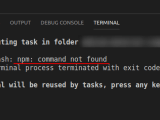 Visual Studio Code Npm Not Found When Using Npm Scripts Stack Overflow