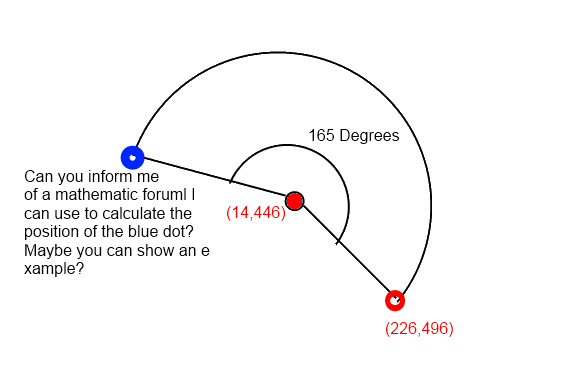 Geometry Calculating Position On An Arc Mathematics Stack Exchange - Amazing Sunset Pattern - Full HD