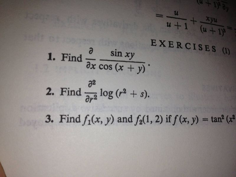 Partial Derivative Examples Solved Find All Second Order Partial - Best Landscape Images in Retina