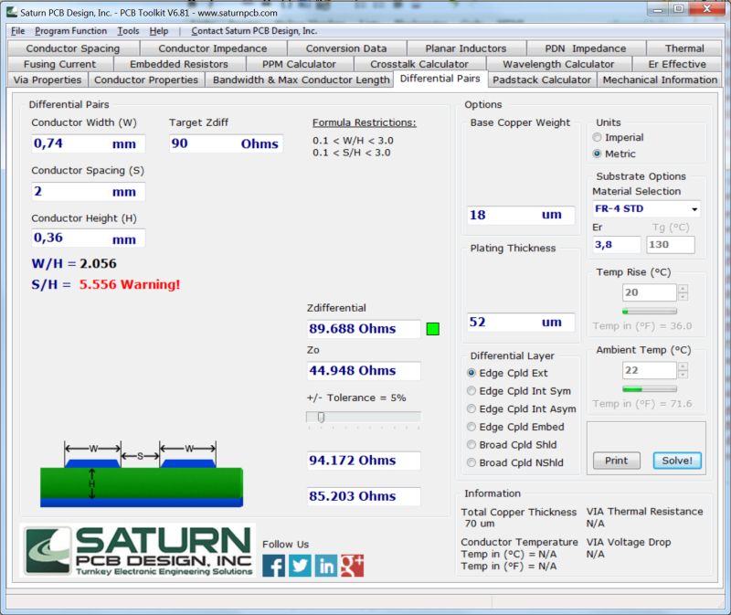 Openrex Design Diff Impedance Calculation - Desktop Light Textures for Desktop
