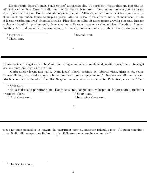 Paragraph Footnotes With Multicol Tex Latex Stack Exchange - 8K Light Textures for Desktop