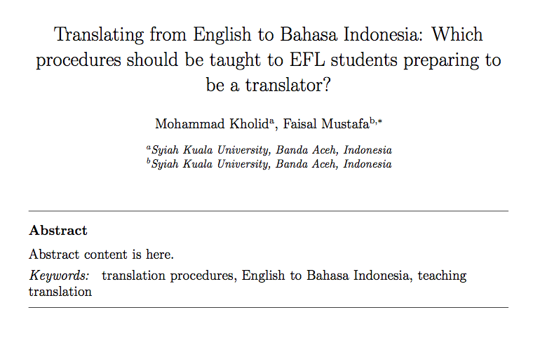 Elsarticle