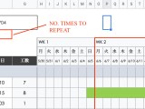 Date Repeat Blocks Of Columns And Rows N Times Dynamically In Google