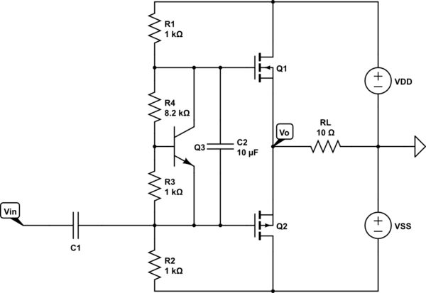 Mosfet Class Ab Power Amplifier Electrical Engineering Stack Exchange - Ultra HD Mountain Illustrations for Desktop