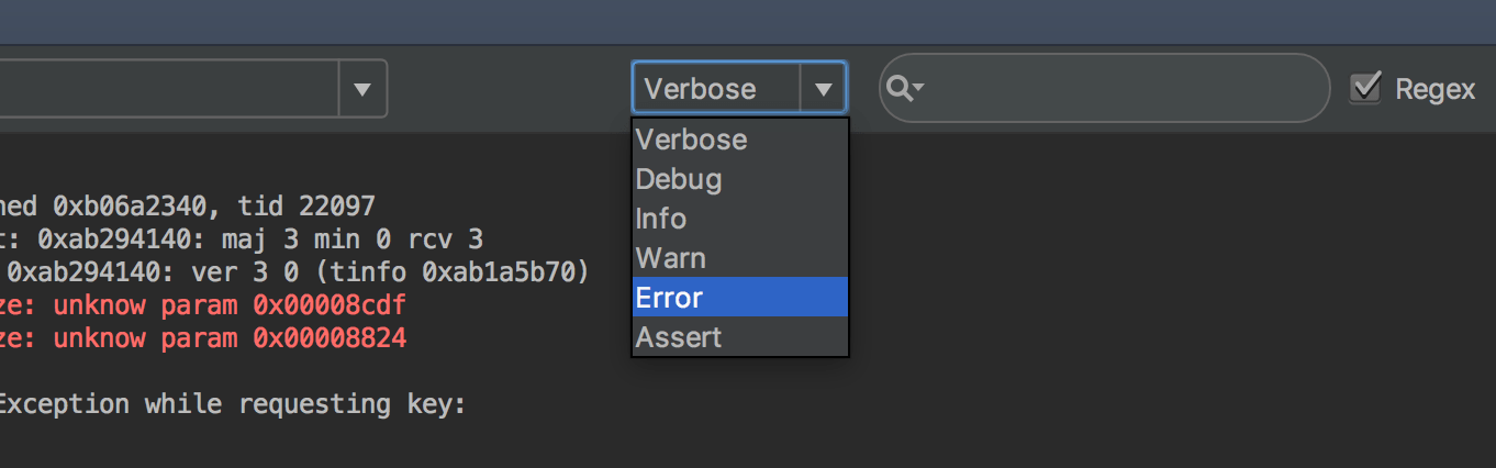 Android Studio Logcat Eof Novocom Top