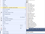 No C Project Properties In Visual Studio 2015 Stack Overflow