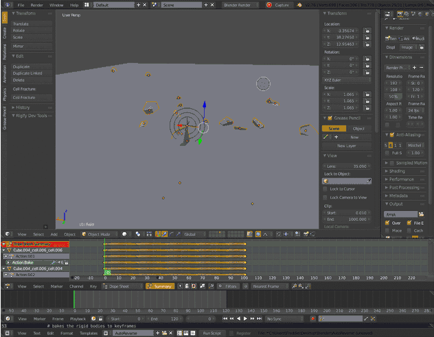 Reverse Animation - Creative City Design - Full HD