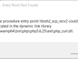 Wamp Php Win Exe Entry Point Not Found Stack Overflow