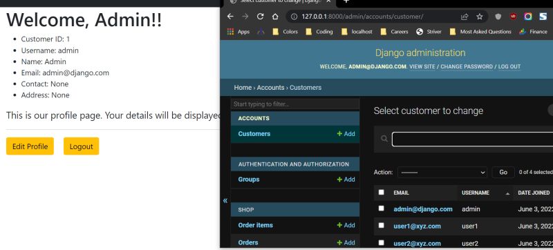 Python Seperate Login For Custom User And Django Admin In Django - 8K Space Arts for Desktop