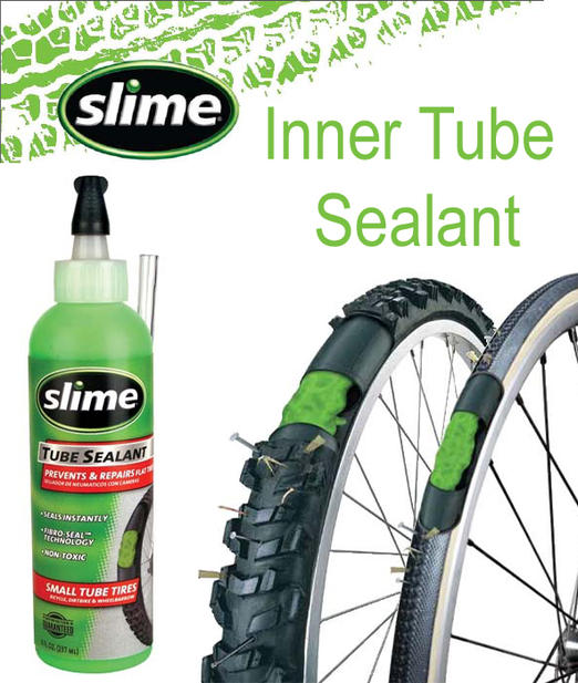 When a puncture occurs, the escaping air . tire - silicon spray to treat porous inner tube