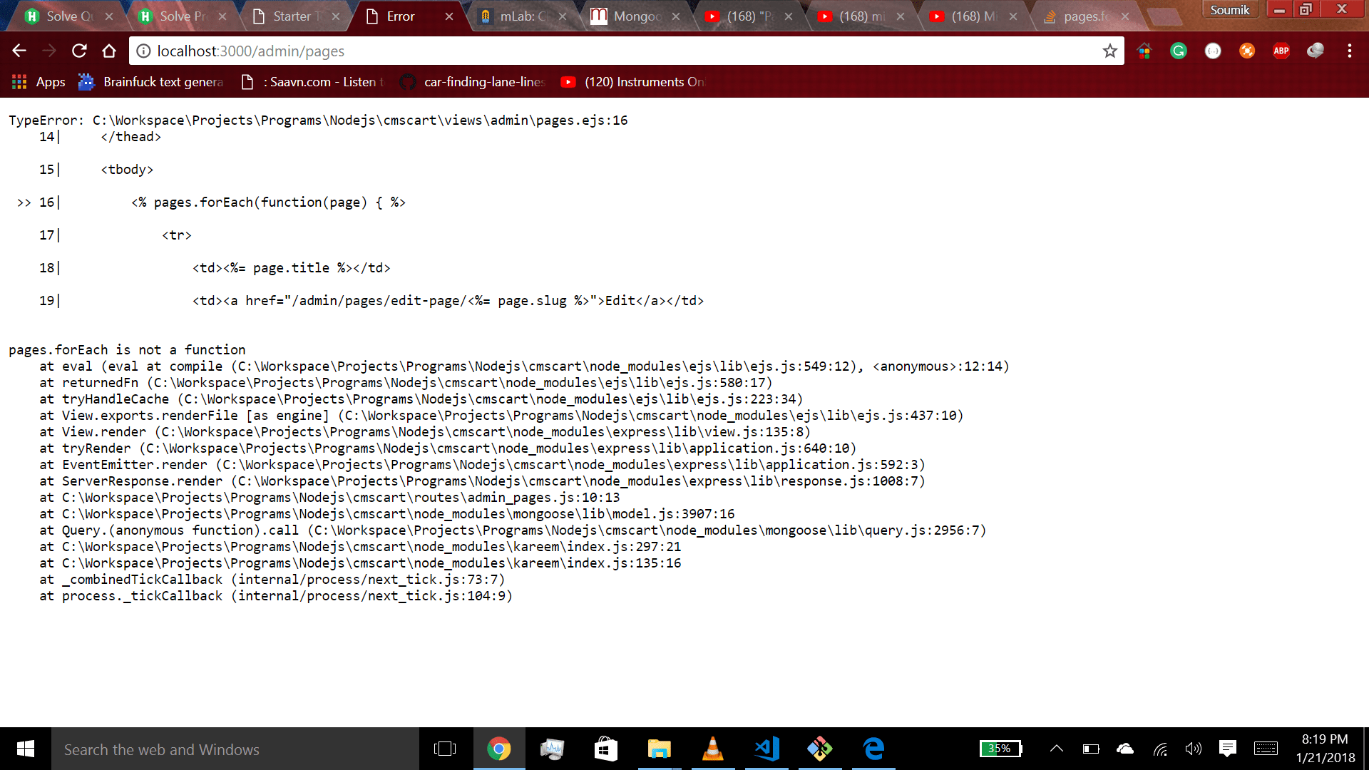 Undefined Error While Trying To Route To Client Folder Using Express Stack Overflow ReshasHeader is not a function whenever any page contains getStaticProps and getStaticPaths.