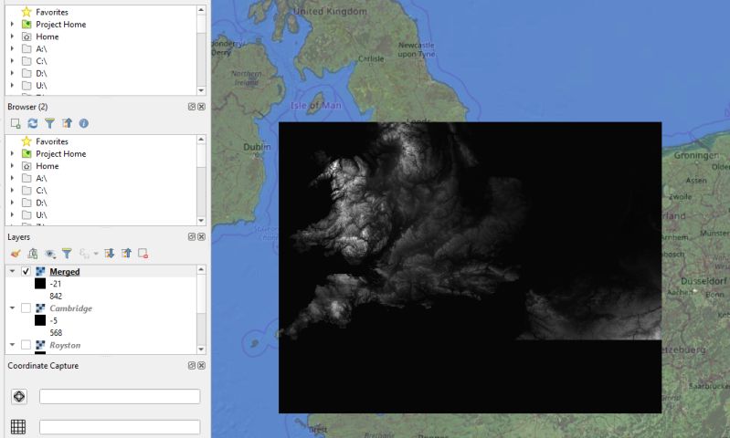 Dem Qgis Digital Elevation Model Merging Problem Geographic - Download Professional Ocean Background | HD