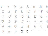Hiragana Unicode Chart Has Two Characters For Each Japanese Language