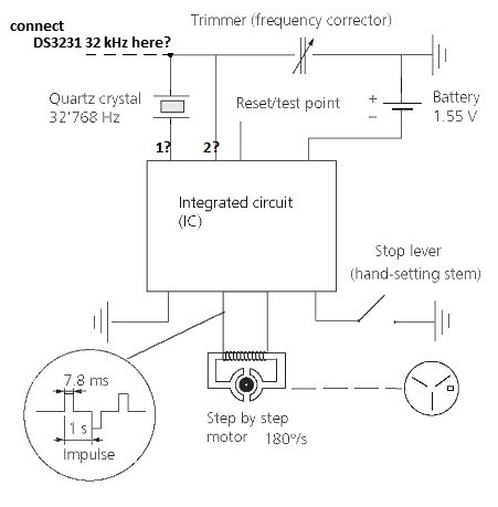 Can I Replace Watch Quartz With Ds3231 32 Khz Output