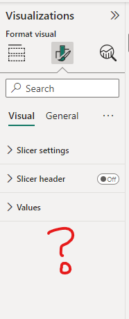 No option to toggle on "slider"