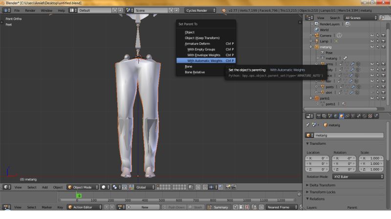 Automatic Weight Rigging Problem Blender Stack Exchange - High Quality Retina Dark Images | Free Download