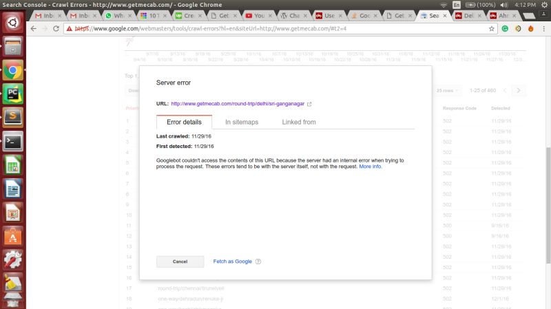 Python Google Webmaster Tool Showing 500 502 Error On Working Pages - Best Minimal Textures in Retina