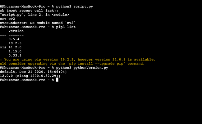How To Fix Modulenotfounderror No Module Named Cv2 In Python 