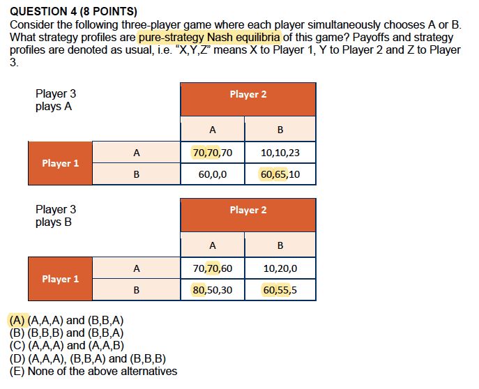 Game Theory Nash Equilibria Question Mathematics Stack Exchange - Best Sunset Pictures in HD