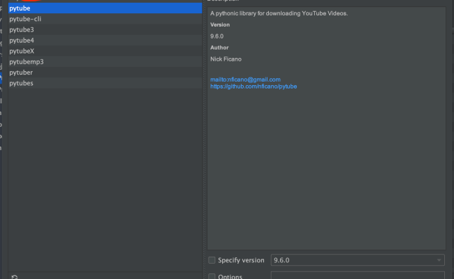Python Module Not Found Error When Trying To Run Pytube On Pycharm 