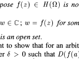 Complex Analysis Proof Verification Of The Open Mapping Theorem