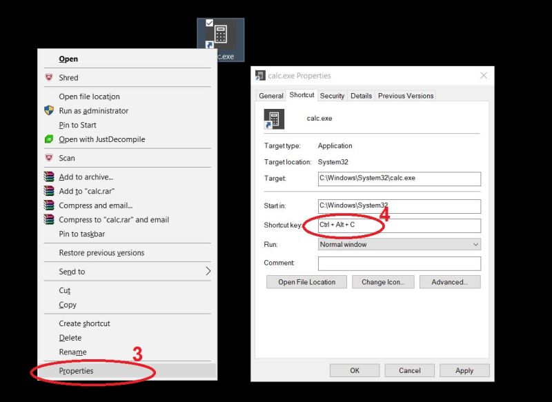 How To Create Calculator Keyboard Shortcut On Windows 10 Bitwarsoft - Best Nature Designs in 4K