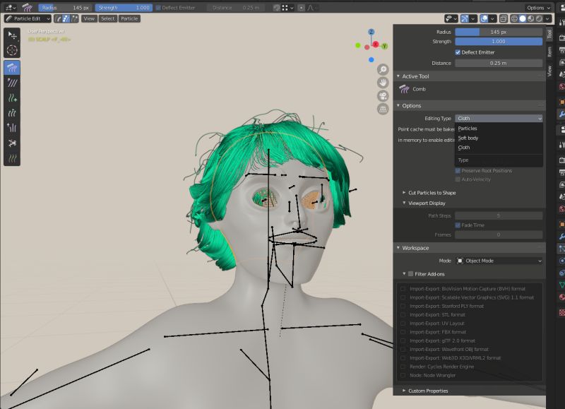Hair Particle Bugged Blender Stack Exchange - Premium Light Illustration - Full HD