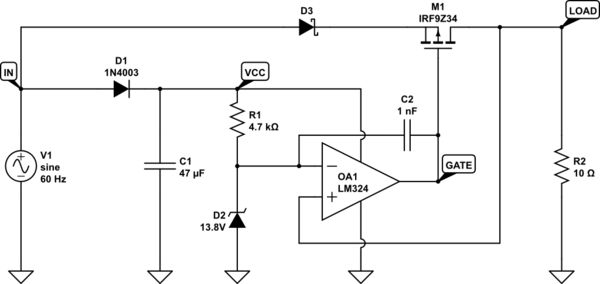 Active Adjustable Voltage Limiting Circuit Electrical Engineering - High Resolution Light Wallpapers for Desktop