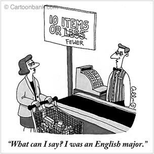 We may earn commission on some of the items you choose. word choice - "Less" vs. "fewer" - English Language & Usage Stack Exchange