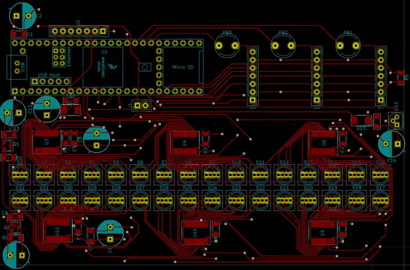 Pcb Layers Led Array Controller Circuit Pcb Design Questions And - Gorgeous Dark Wallpaper - High Resolution