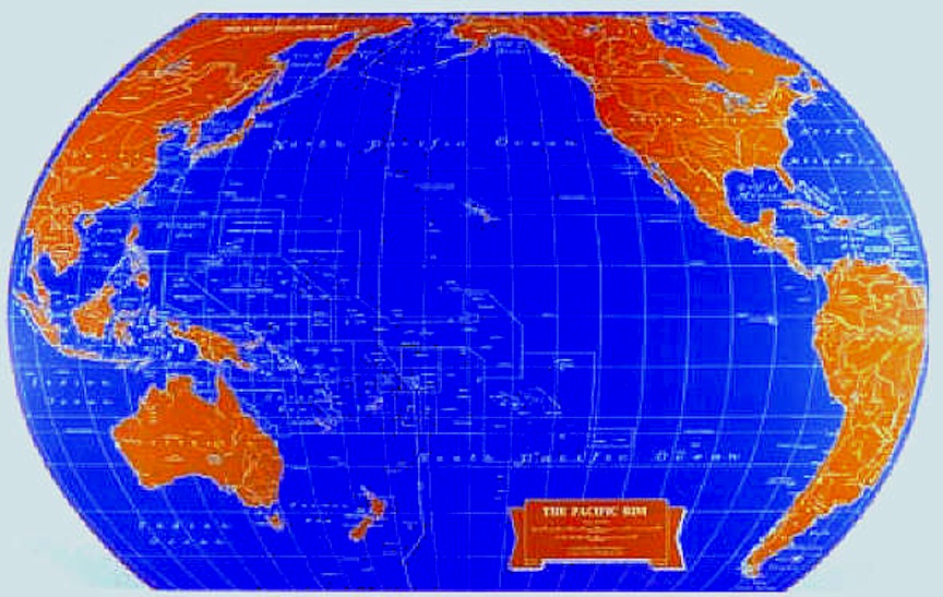 cartography appropriate map projection for the pacific ocean